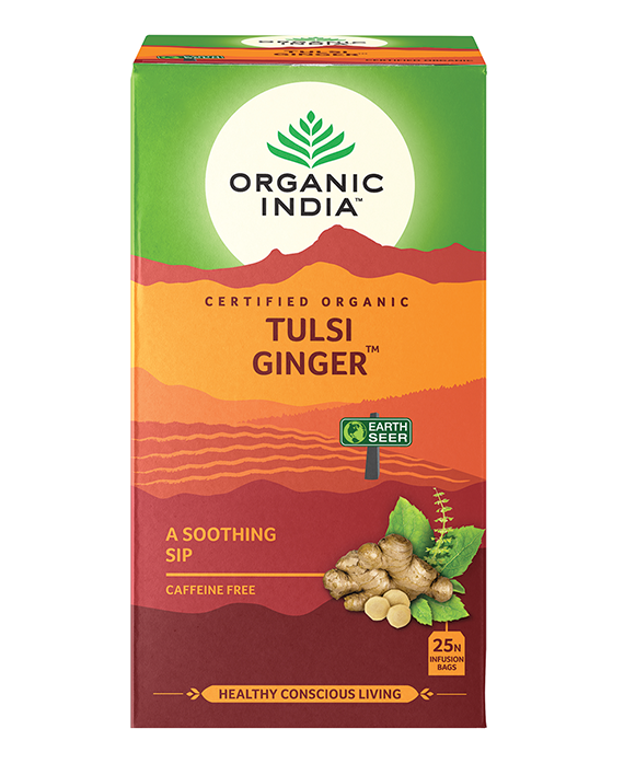 Tulsi Ginger ORGANIC INDIA Herbal Tulsi Teas Organic India