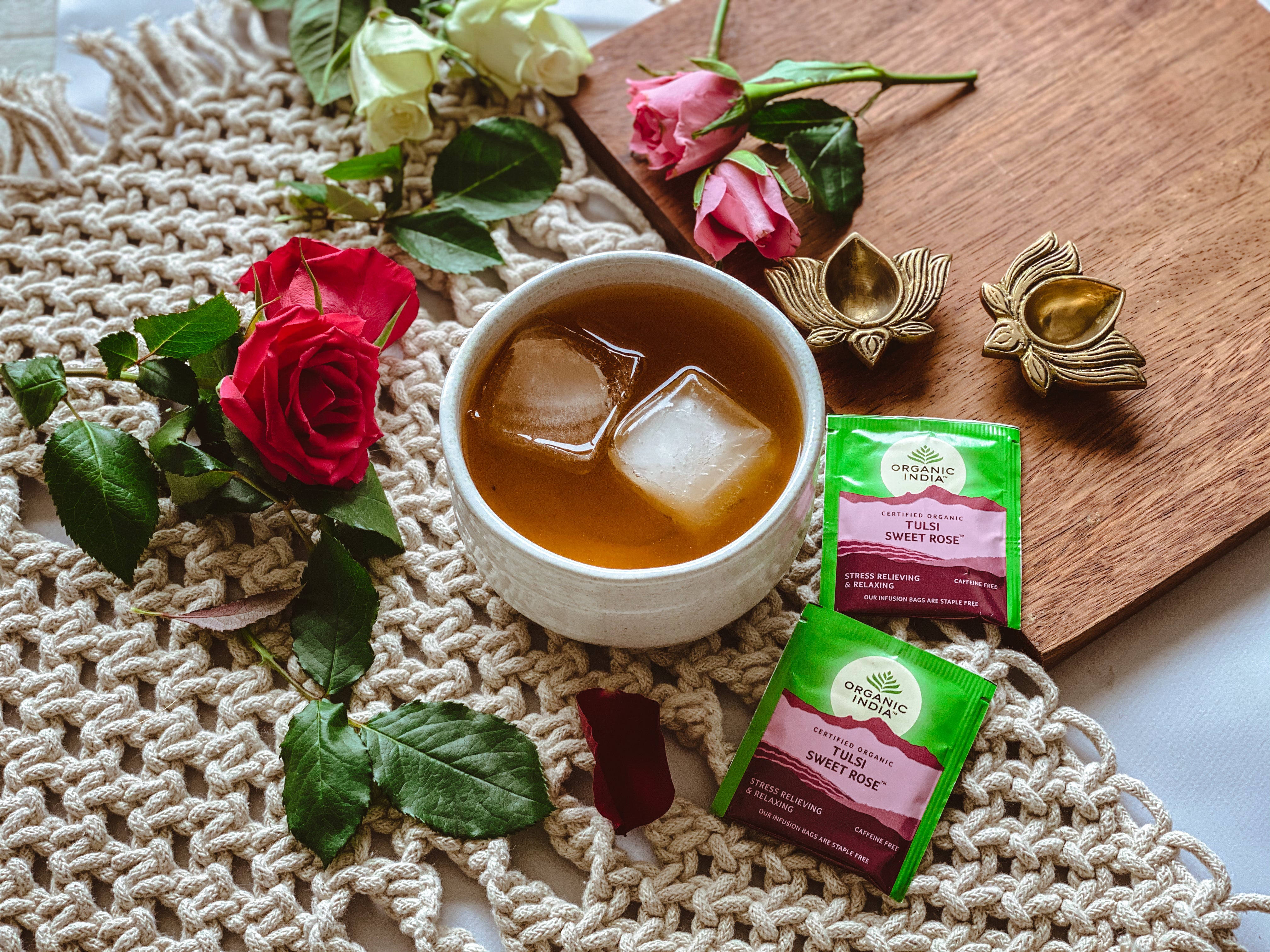 Tulsi Sweet Rose ORGANIC INDIA Herbal Tulsi Teas Organic India